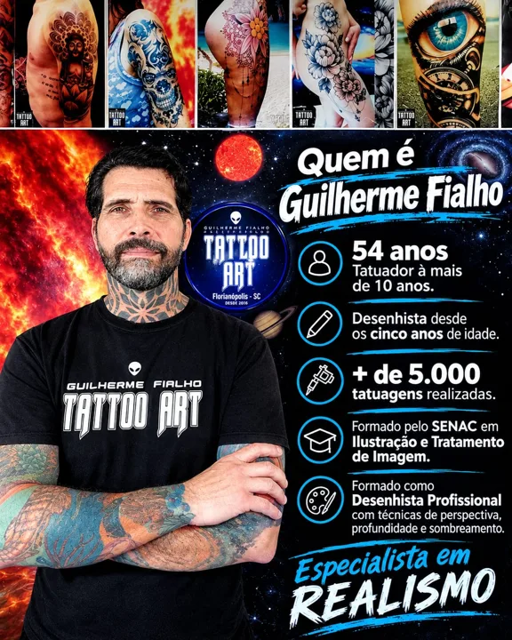 Guilherme Fialho, tatuador